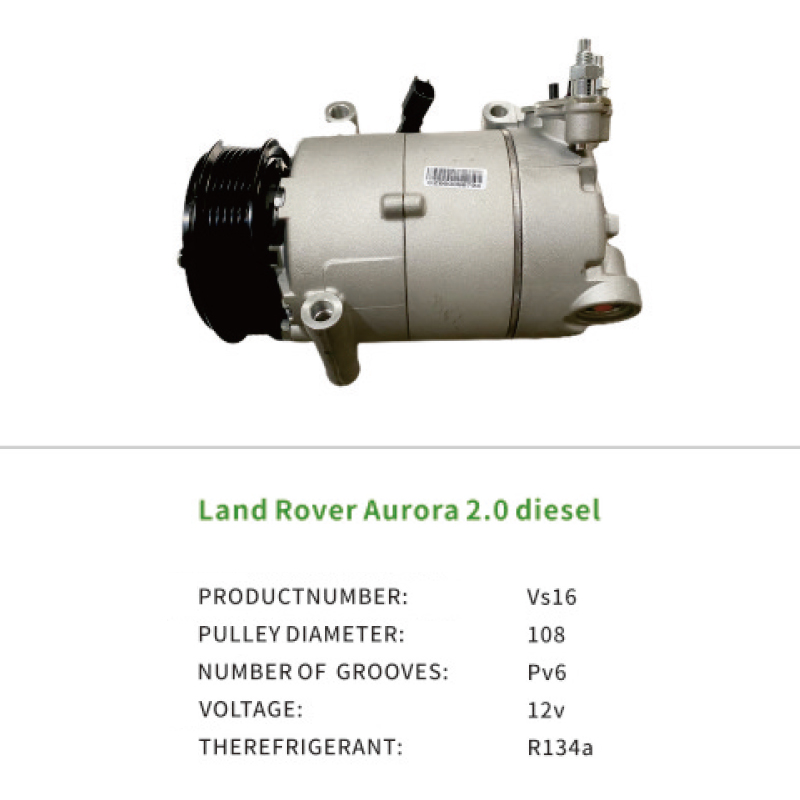 LR041117 Air Compressor for Land Rover Range Rover Evoque Aurora 2.0 diesel VS16