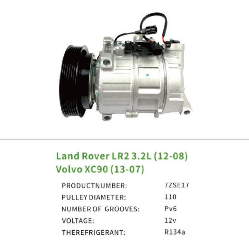 360004550 360013740 AC Compressor for Land Rover Volvo S60 7ZSE17