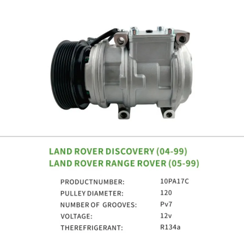 High Quality JPB101330 LR012805 AC Compressor for Land Rover Range Rover Discovery 10PA17C