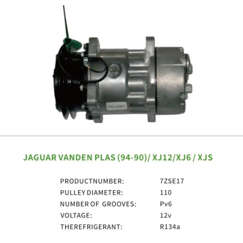 CCC4929 MHE7300AA Air Compressor for JAGUAR XJ12 Vanden Plas 7ZSE17