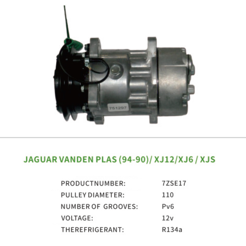 CCC4929 MHE7300AA Air Compressor for JAGUAR XJ12 Vanden Plas 7ZSE17