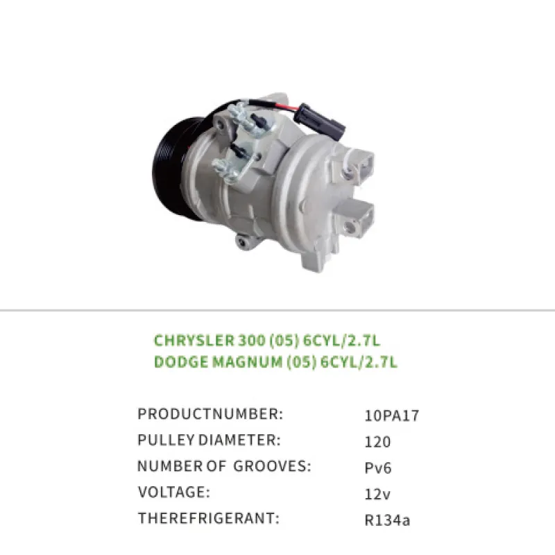 High Quality 4596490AB AC Compressor for CHRYSLER 300 DODGE MAGNUM 10PA17